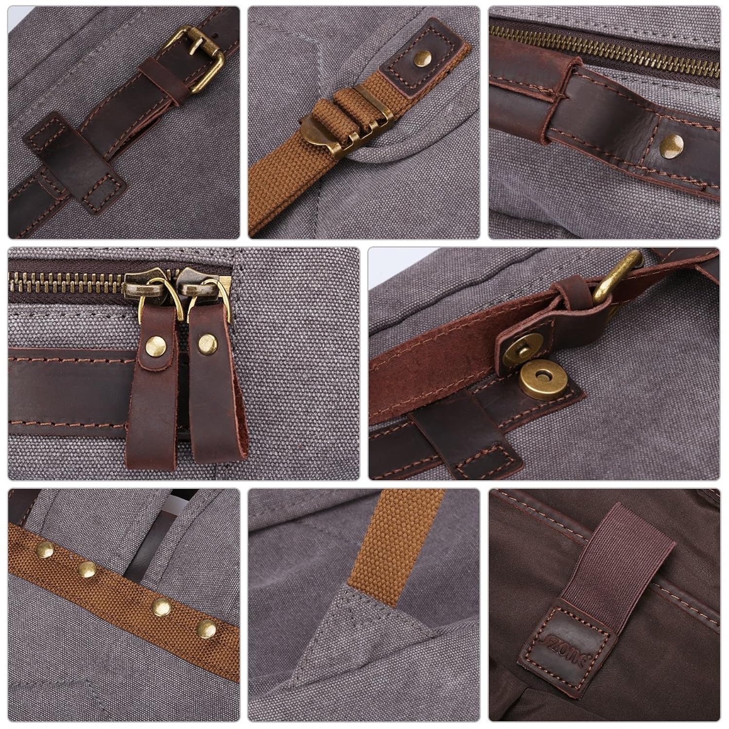 retro canvas rucksack