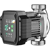 AIDPATH 10.1GPM Smart Hot Water Circulation Pump/Recirculating Pump 45Watts | 304 Stainless Steel, Variable Speed &amp; Constant Pressure Save 50%Energy for Instant Hot Water or Hot Water Circulation System