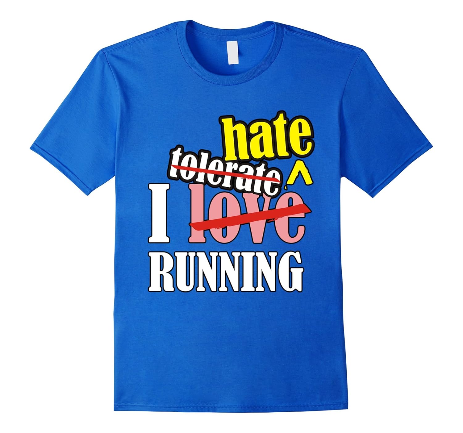 I love hate running fitness quote Tshirt