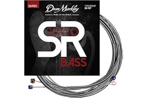 Dean Markley SR2000 Stainless Steel Bass Guitar Strings 7 String Set, 22-127 Medium Custom 7 String Bass Guitar, Silky Smooth Bass Strings with Long Lasting and Full Tone, Made in the USA