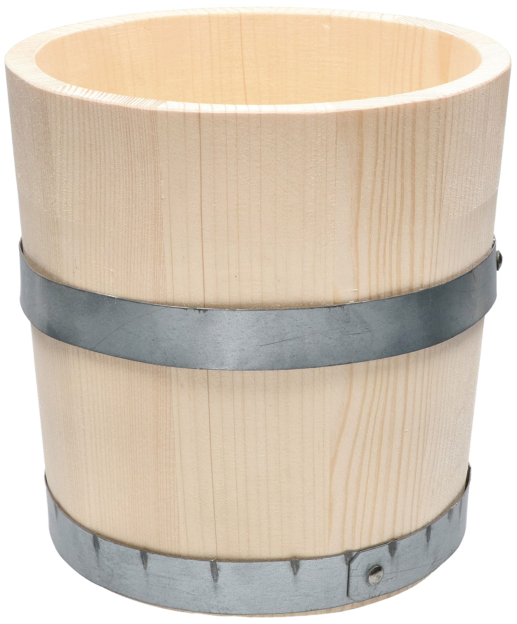 KOTARBAU® Wooden Bucket Wooden Barrel Wooden Bucket Flower Pot Flower Bucket without Cord Handle