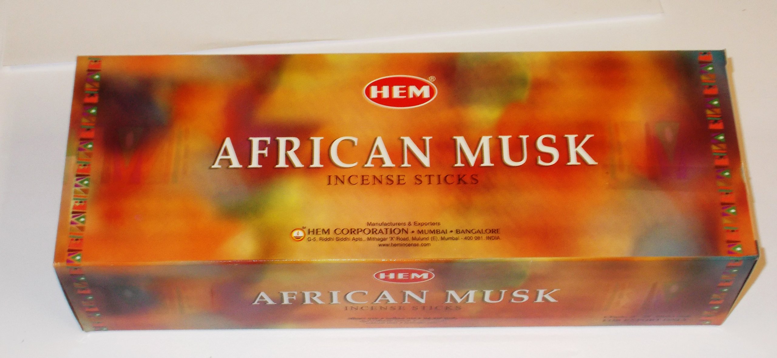 African Musk Incense - Hem - 1 box of approximately 120 sticks