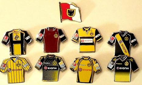 Borussia Dortmund Pin Set 9 BVB Pins im Set BVB09 Pins