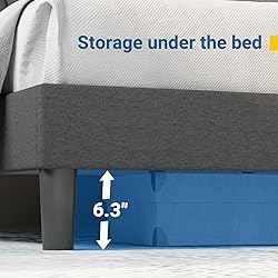 Avenco King Size Bed Frame, Upholstered Platform