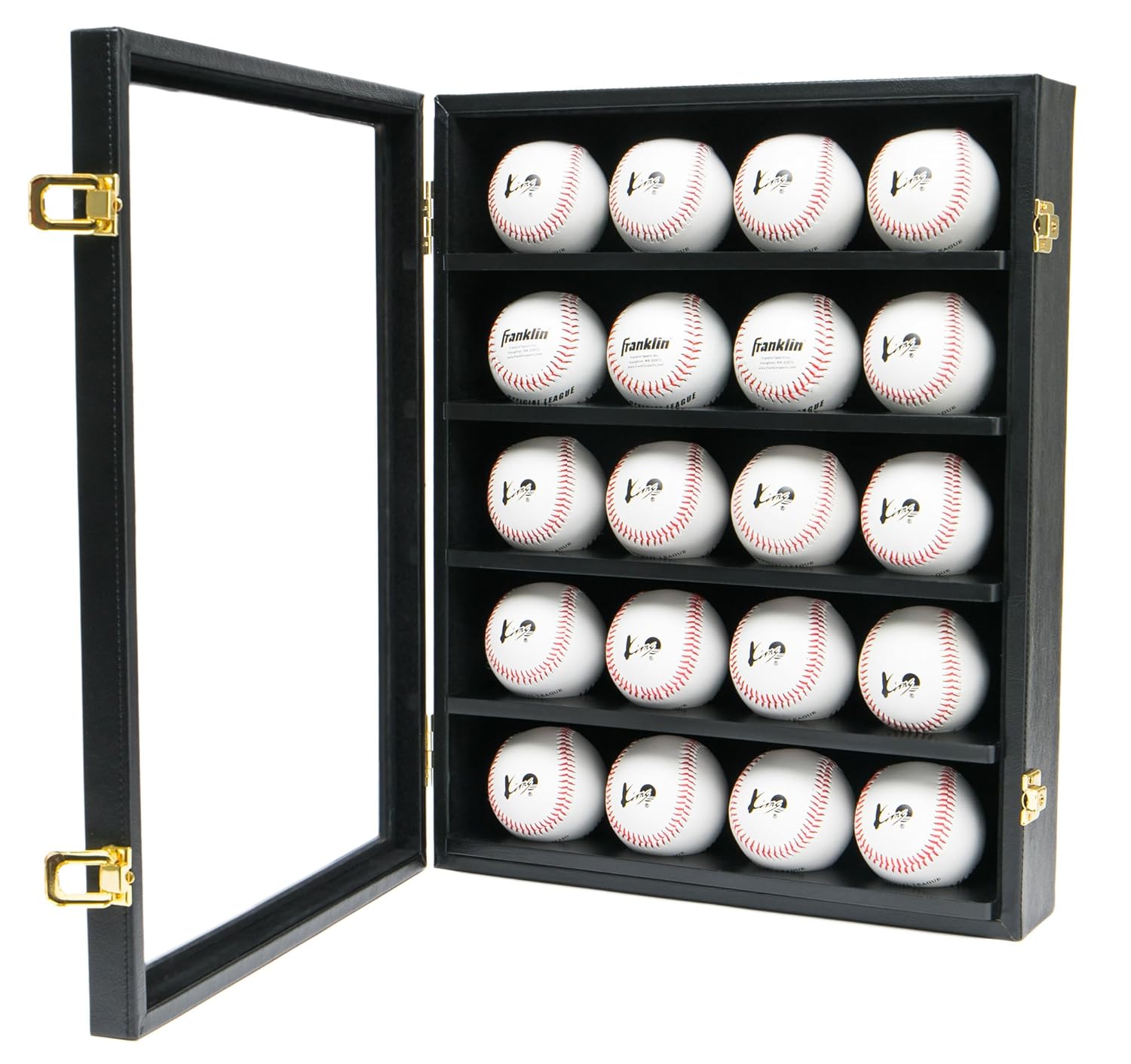 MK104 14.2 x 3.9 x 18 inches JackCubeDesign 20 Baseball Display Case