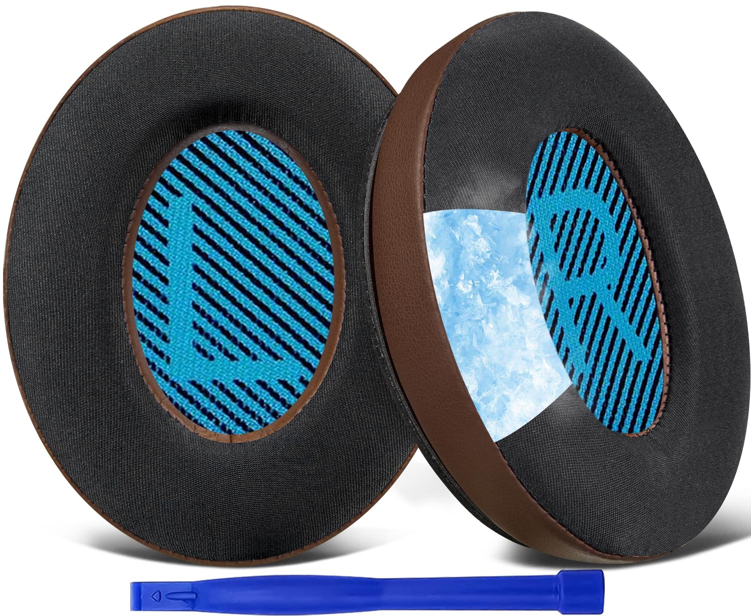 SoloWIT Cooling-Gel Earpads Cushions for Bose Headphones, Replacement Ear Pads for Bose QuietComfort 15 QC15 QC25 QC2 QC35/Ae2 Ae2i Ae2w/SoundTrue & SoundLink Around-Ear & Around-Ear II (Coffee)