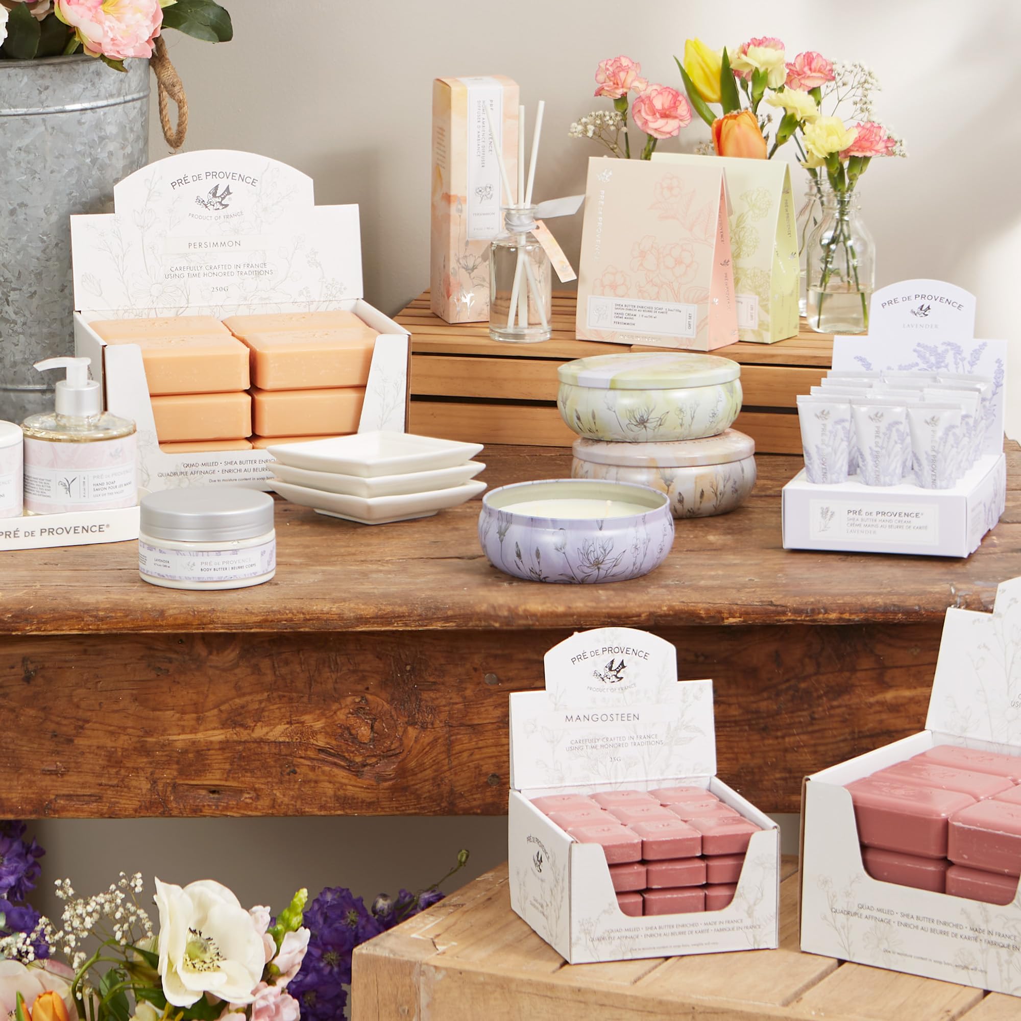 Pre de Provence Artisanal Soap Bar, Natural French Skincare, Enriched with Organic Shea Butter, Quad Milled for Rich, Smooth & Moisturizing Lather, Mangosteen, 5.3 Ounce