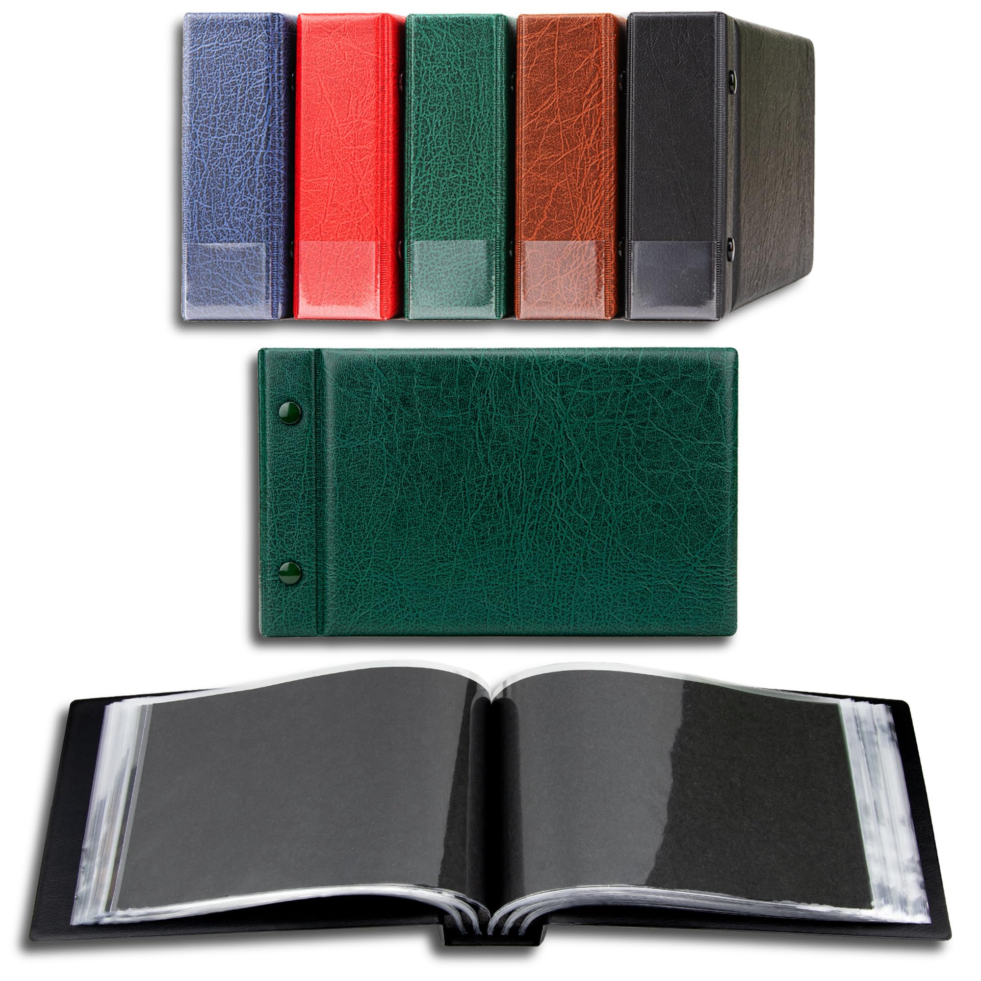 Prophila small album for 100 postcards and letters up to 190 x 125 mm, green