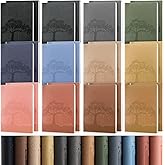 TaoBary 24 Pcs Employee Appreciation Gift A5 PU Leather Journals Bulk Colorful Tree Lined Journal Notebook Soft PU Leather Cover Ruled Writing Notebook for Office School Teacher Nurse (Mixed Colors)