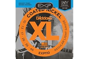D'Addario EXP110 Coated Electric Guitar Strings, Light, 10-46