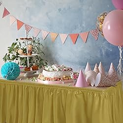 DecorRack 6 Table Skirts, 29 in x 14 ft Each, Multi