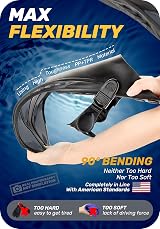 CAPAS Snorkel Fins Travel Size Short Adjustable Open Heel Grey S/M view 3