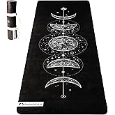Yoga Mat With Strap 5mm Non Slip Suede &amp; TPE - Eco-Friendly Fitness &amp; Exercise Mat for Home Gym, Pilates, Hot Yoga, and Meditation - Lightweight Durable 72 x 24 inch Workout Mat for Women, Men