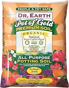 Dr. Earth 749688008136 813 Gold Premium Potting Soil, 8 Quart