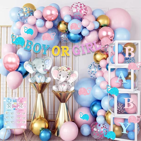 Elefanten-Konfetti Set – 200 Stück In Rosa & Blau Für Babyparty, Geburtstag & Geschlechter-Enthüllung