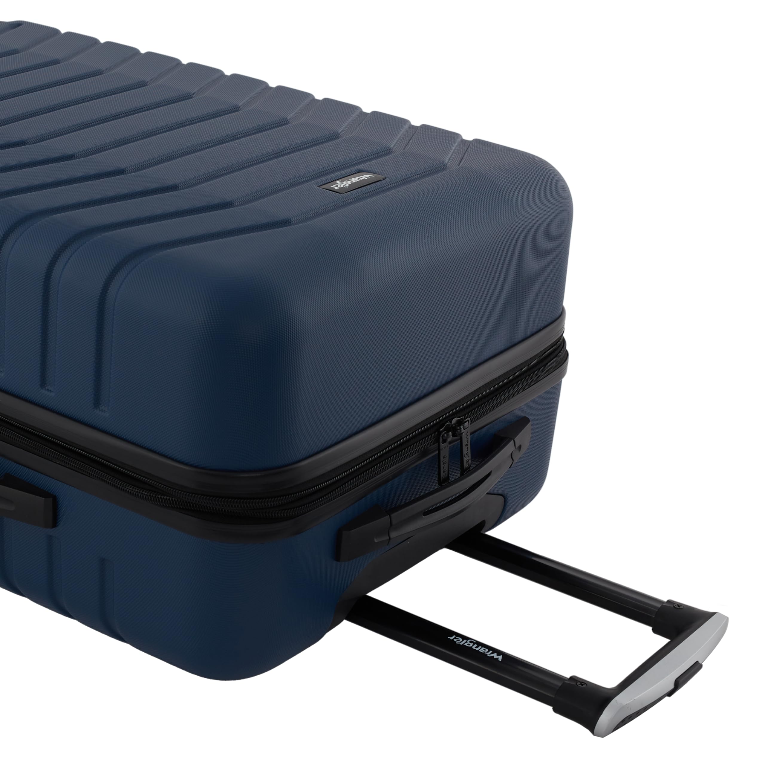 Wrangler Tahoe 3 Piece Spinner Luggage Set, Poseidon Blue, 20 x 12 x 18.5 inches