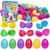 Giraffe 150 Multicolor Plastic Fillable Easter Eggs for Kids - Hunt Prizes | Easter Basket Stuffers for Kids Egg Hunt Prizes Party Favors Classroom Prizes Treasure Box Toys