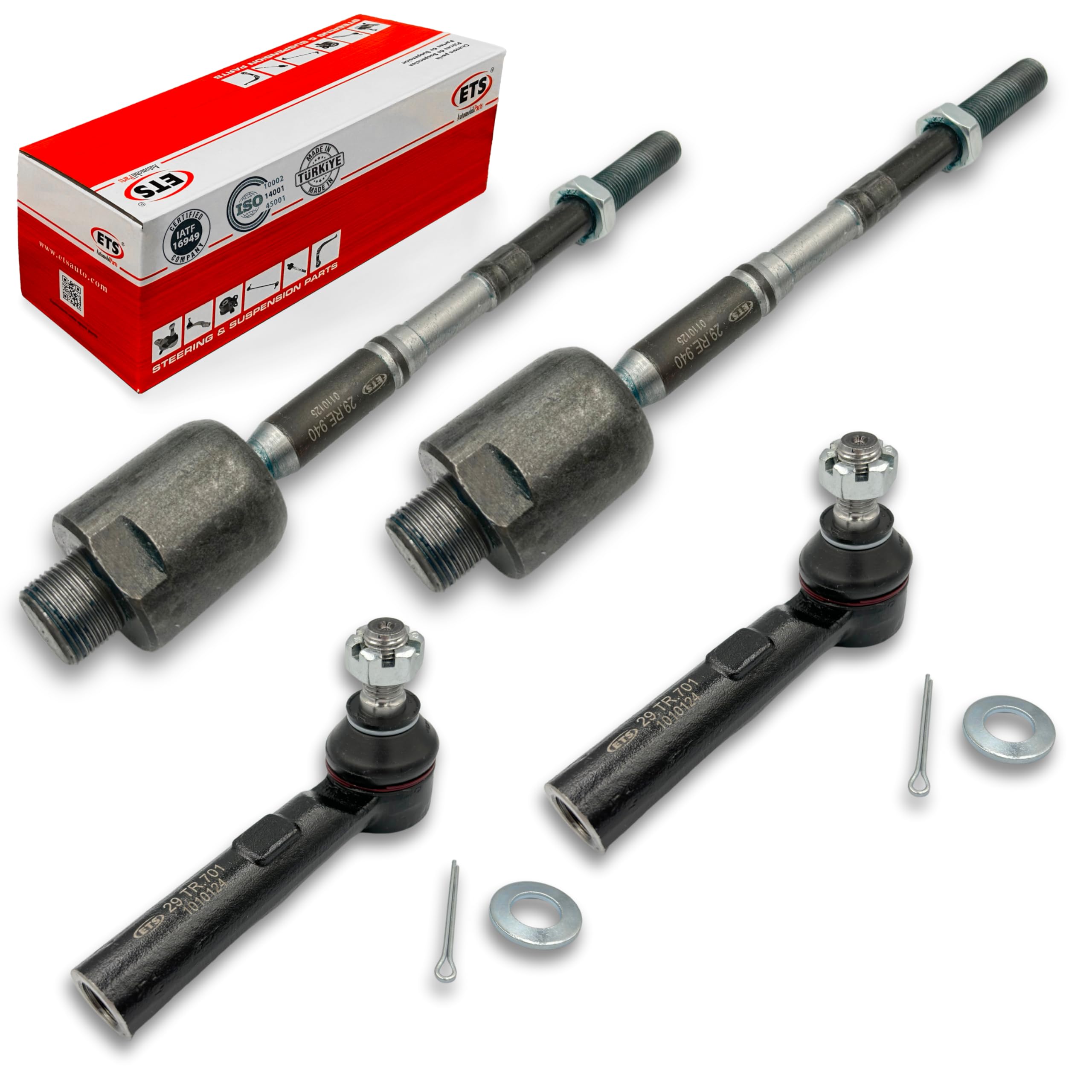 Photo 1 of ETS 4Pc Inner Outer Tie Rod End Kit EV801007, ES80895 Fits 2010-2022 Toyota 4Runner / 2010-2014 Toyota FJ Cruiser