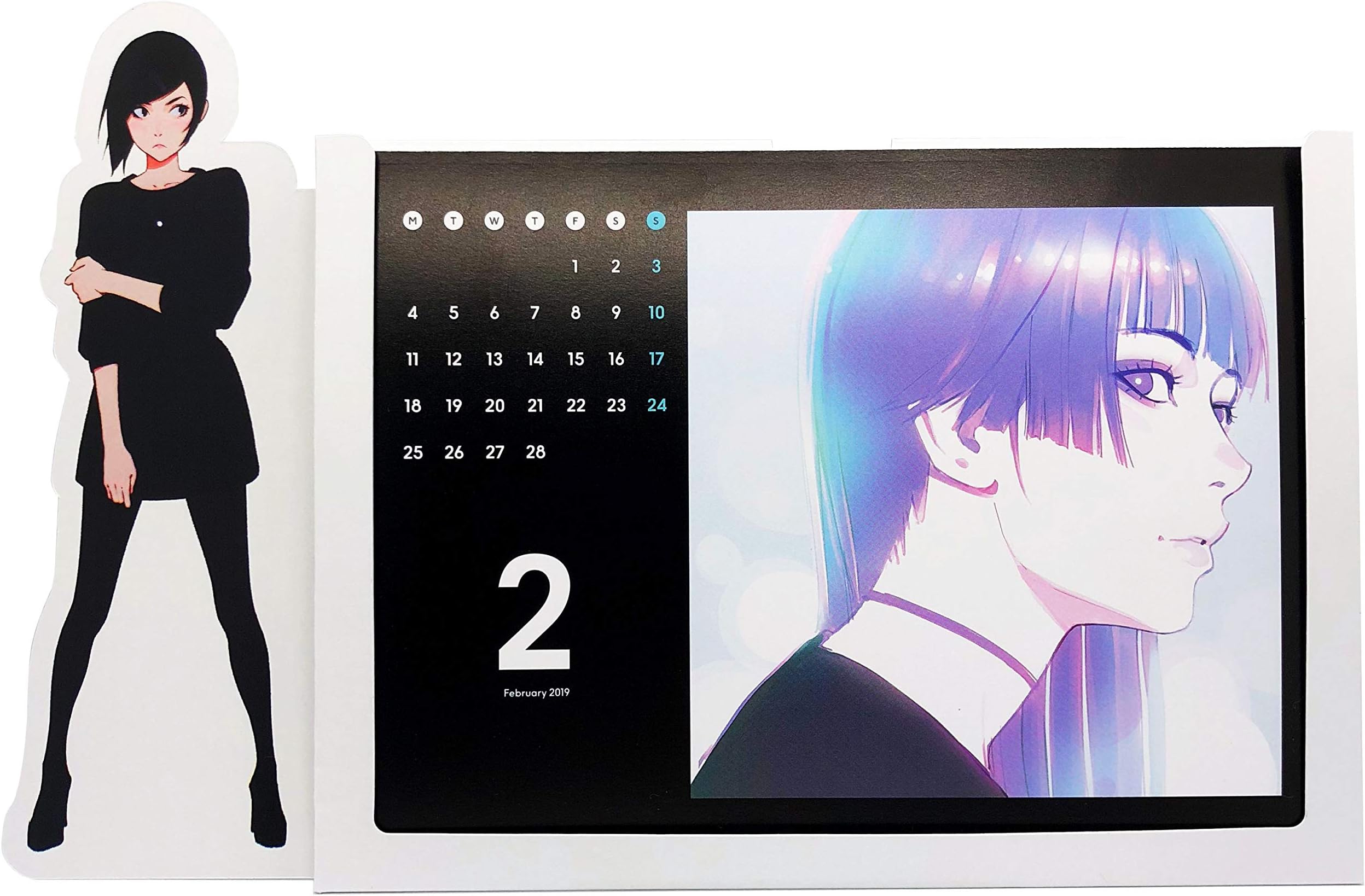 Gamine 2019 Ilya Original Monthly Desk Calendar