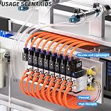 TAILONZ PNEUMATIC 6mm PU Air Hose 10m Orange 1 MPa BP 4/7 BSP Kit view 3