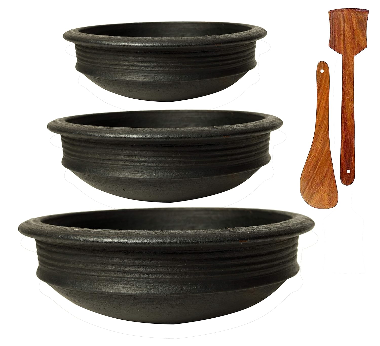 Buy Ecocraft India Online Traditional Earthen Clay PreSeasoned Handi
