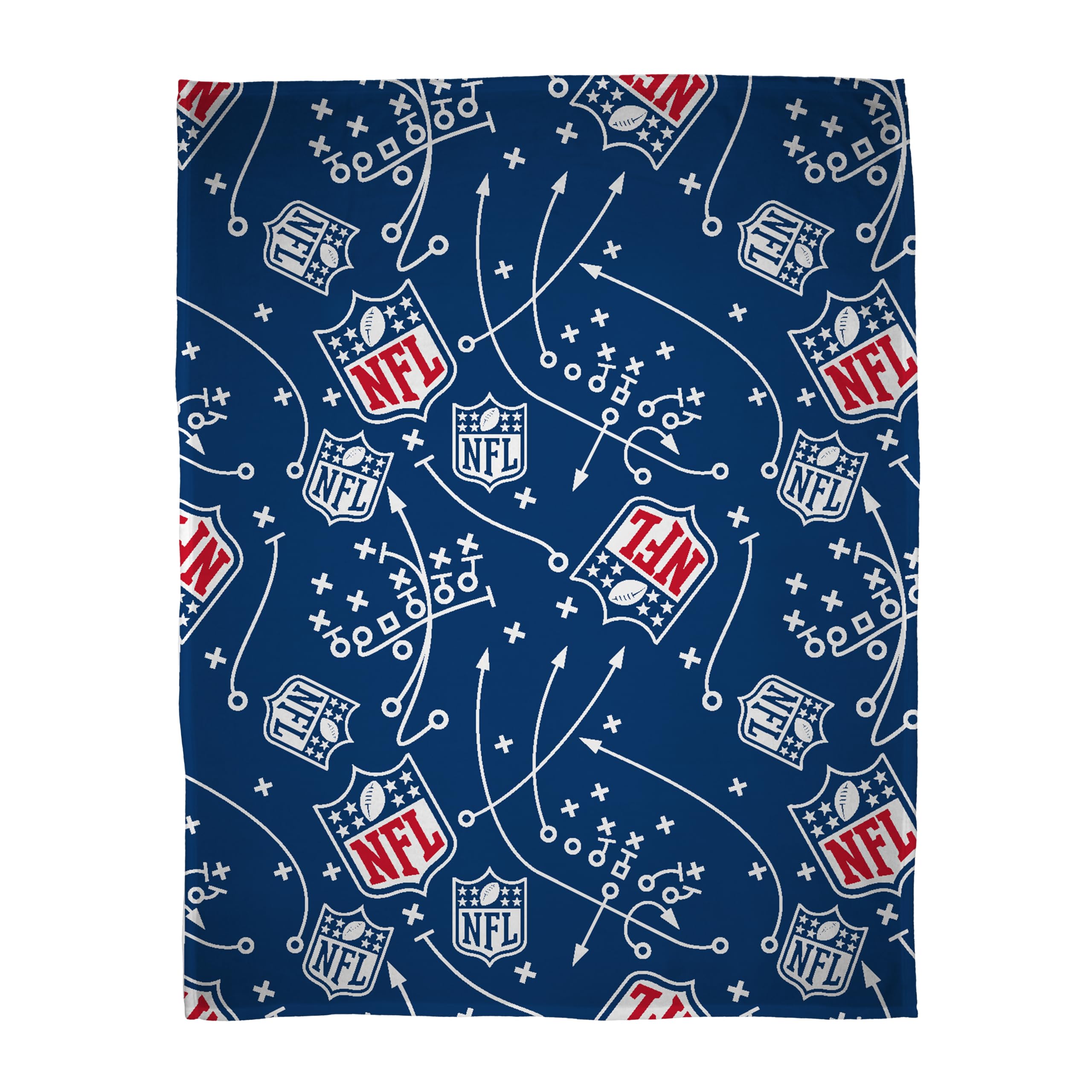 NFL National American Football League Officially Licensed Fleece Throw Blanket | Super Soft, Iconic Cross Design | Warm Super Soft Feel Throw | Perfect for Home, Bedroom, Sleepovers & Camping
