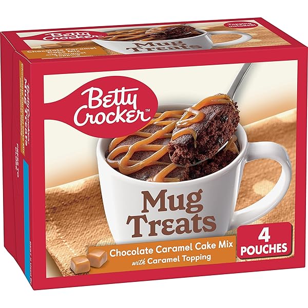 BETTY CROCKER MUG TREATS CHOCOLATE CARAMEL CAKE MIX...