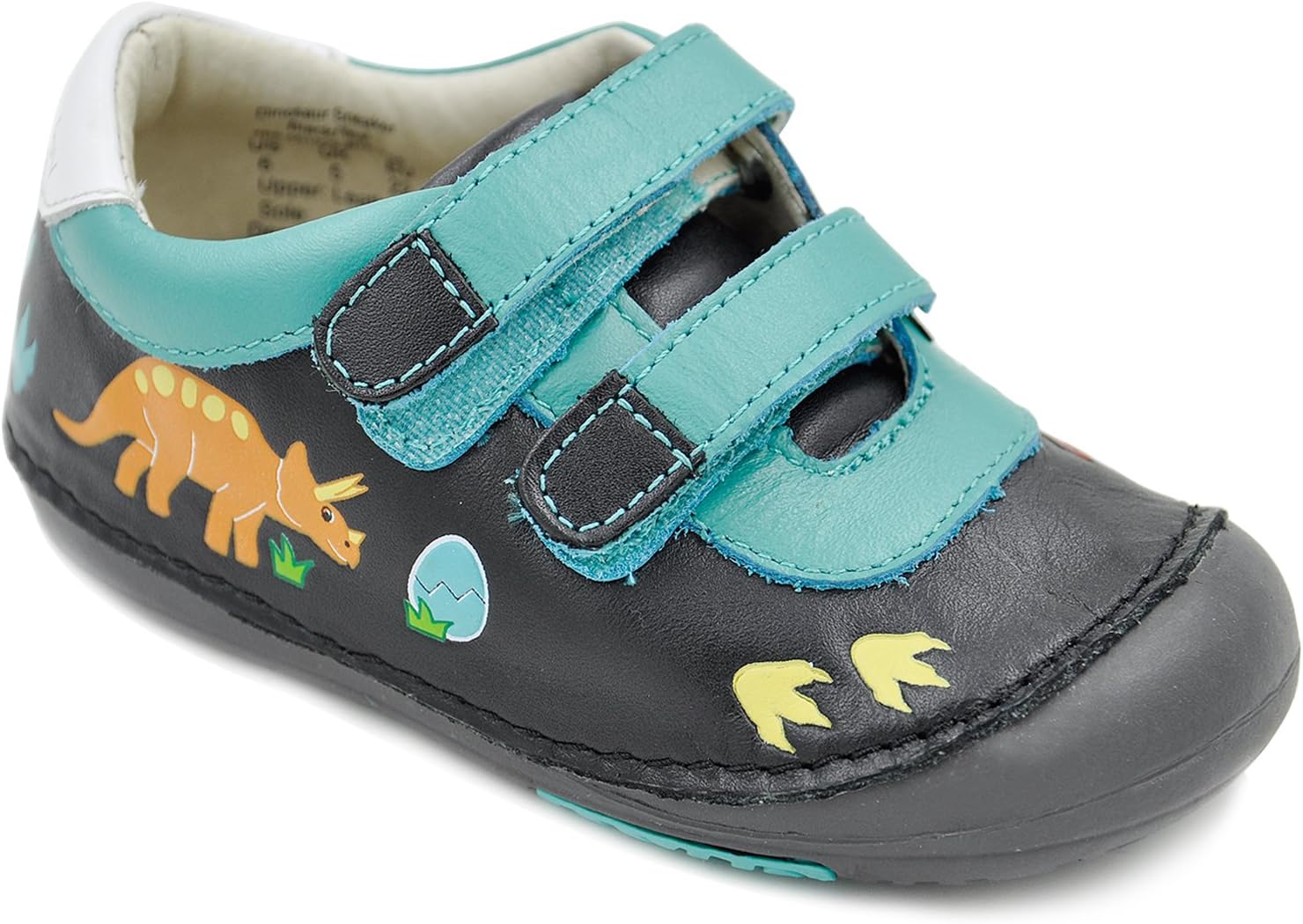 Momo Baby Boys First Walker Toddler Dinosaur Sneaker Leather Shoes