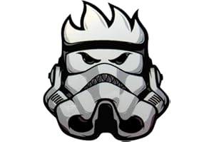 VATH Spitfire Flame Head Storm Trooper Sticker 60mmW x 75mmH / 2 7/8" H x 2 3/8" W [C56]