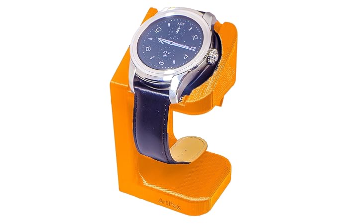 MontBlanc Summit Smart Watch Stand, Artifex Charging Dock Stand for Mont Blanc Summit, New 3D Printed Technology, Smartwatch Cradle (Orange)