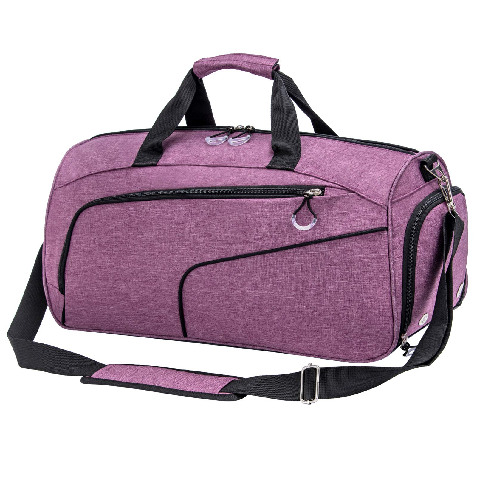 Kuston Sports Small Gym Bag for Men and Women Travel Duffel Bag Workout Bag, purple, One Size