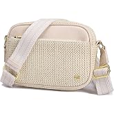 AOCINA Faux Straw Crossbody Bags for Women Summer Purse 2026 Shoulder Bag | RFID Blocking Card Slots, Lightweight, Womens Raffia Woven Purse for Travel Beach Hawaiian Cruise Essentials, Casual Outings