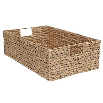 Aufbewahrungskorb aus Weidenholz für Regal, Schublade, rechteckig