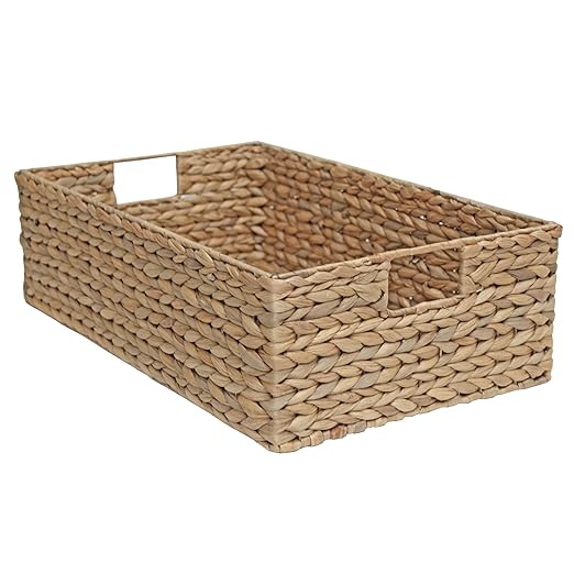 Aufbewahrungskorb aus Weidenholz für Regal, Schublade, rechteckig