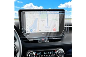 Karltys [Upgrade] 2 Pack Toyota RAV4 2023 2024 2025 10.5-Inch Screen Protector [No Glare & Fingerprint] Touchscreen, 9H Tempered Glass Protector for 2025 RAV4 Accessories Navigation Protective