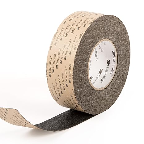 Technikplaza Safety - Anti-rutsch Streifen 51 in Schwarz - 5 Rollen - Rutschhemmung - Gummistreifen - Antirutschbeschichtung 