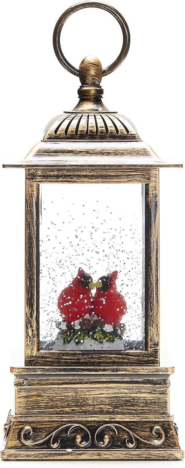 Snow Globes - Christmas Light-Up Snow Globe Lantern, 10.5