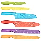 AmazonBasics 12-Piece Colored Knife Set