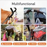 Baby Uma Leather-Style 2-Pack Pram Clips Dark Brown Universal Carry 5 kg view 6