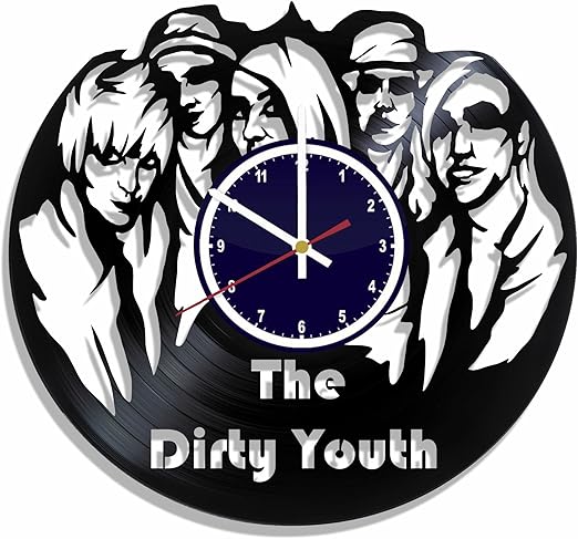 Amazon Com Wall Clock The Dirty Youth Rock Band Made From Real