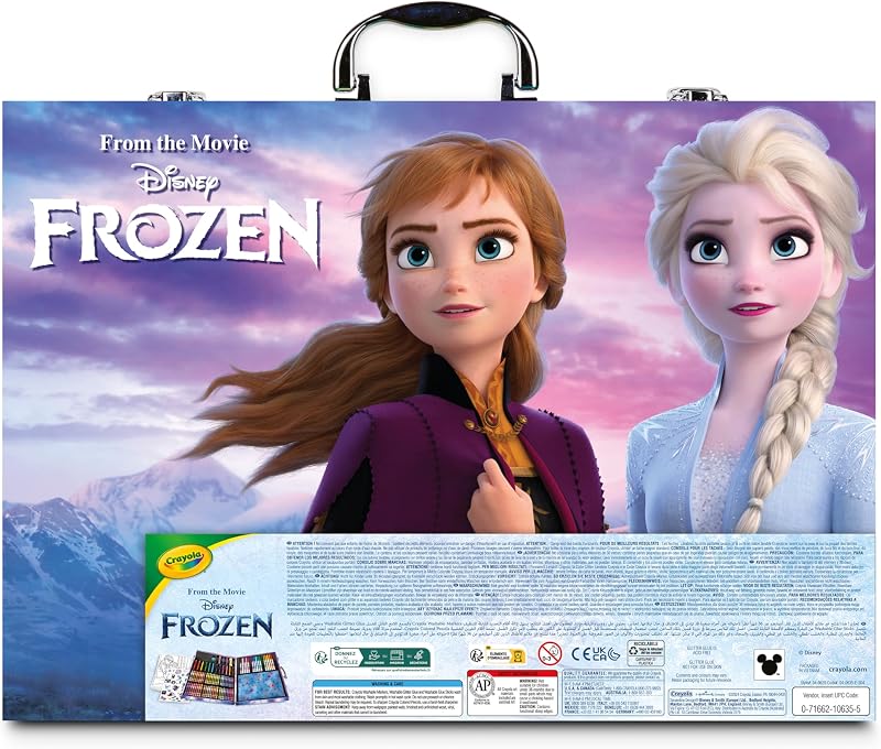 Valigetta Colori Disney Frozen 2 – Kit Creativo con 115 Pezzi Assortiti, Età Consigliata: 5-10 Anni