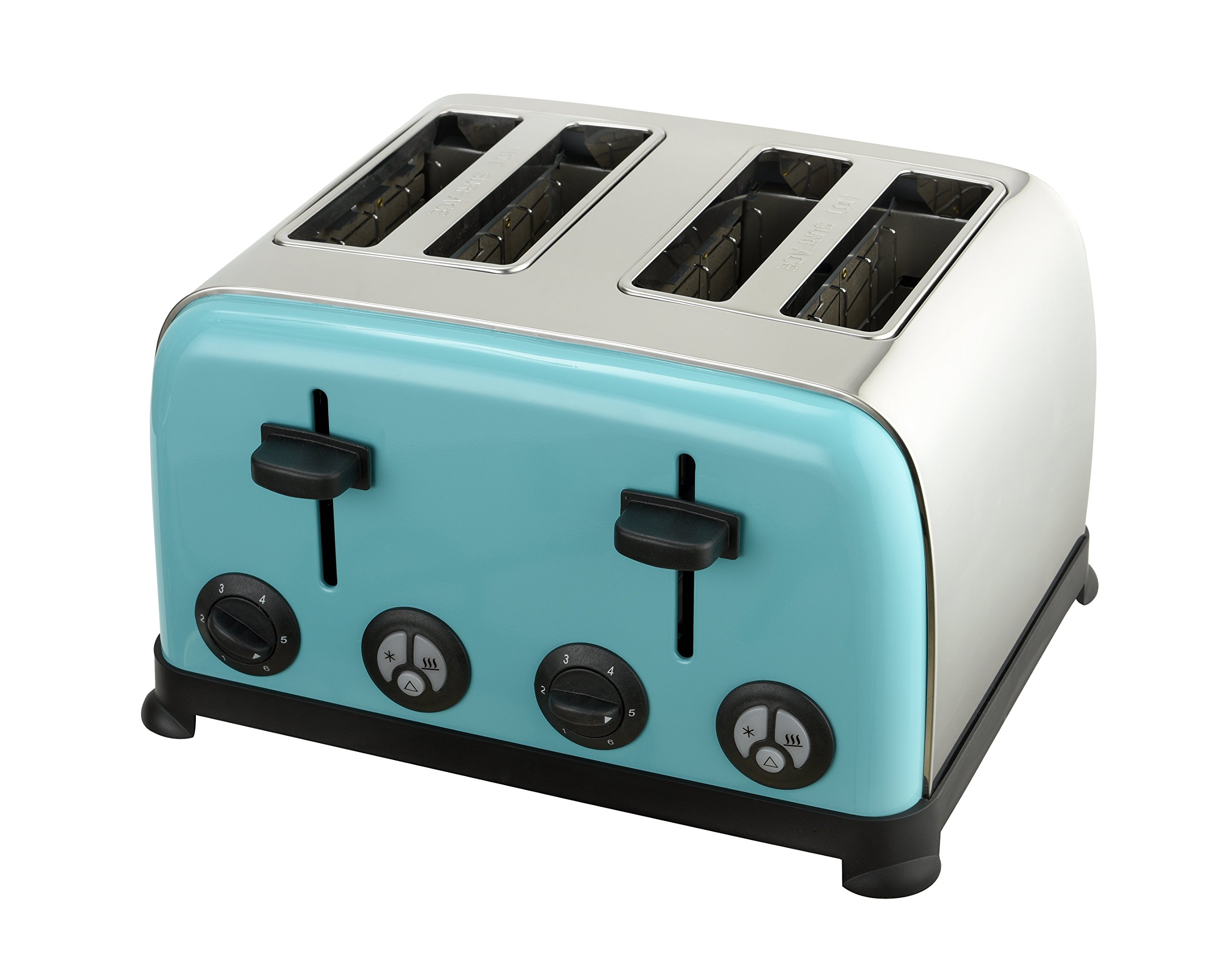 Kalorik Kitchen Originals 4 Slice Stainless Steel Toaster Aqua NEW eBay