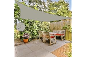 ACCREST Sun Shade Sail Waterproof 10'×13' Rectangle Shade sail UV Block Canopy Awning for Patio Backyard Lawn Garden Outdoor 