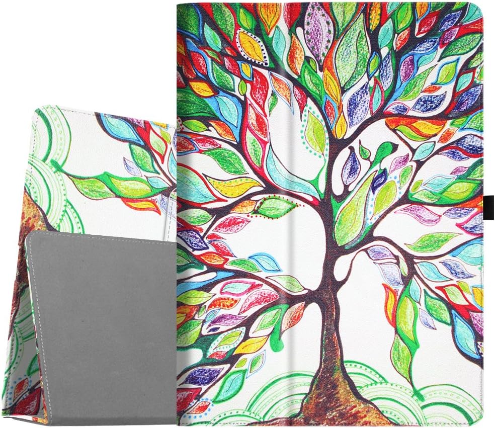Fintie Folio Case for iPad Pro 12.9 (2nd Gen) 2017 / iPad Pro 12.9 (1st Gen) 2015 - [Corner Protection] Premium PU Leather Smart Stand Protective Cover with Auto Sleep/Wake (Love Tree)