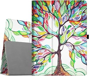 Fintie Folio Case for iPad Pro 12.9 (2nd Gen) 2017 / iPad Pro 12.9 (1st Gen) 2015 - [Corner Protection] Premium PU Leather Smart Stand Protective Cover with Auto Sleep/Wake (Love Tree)