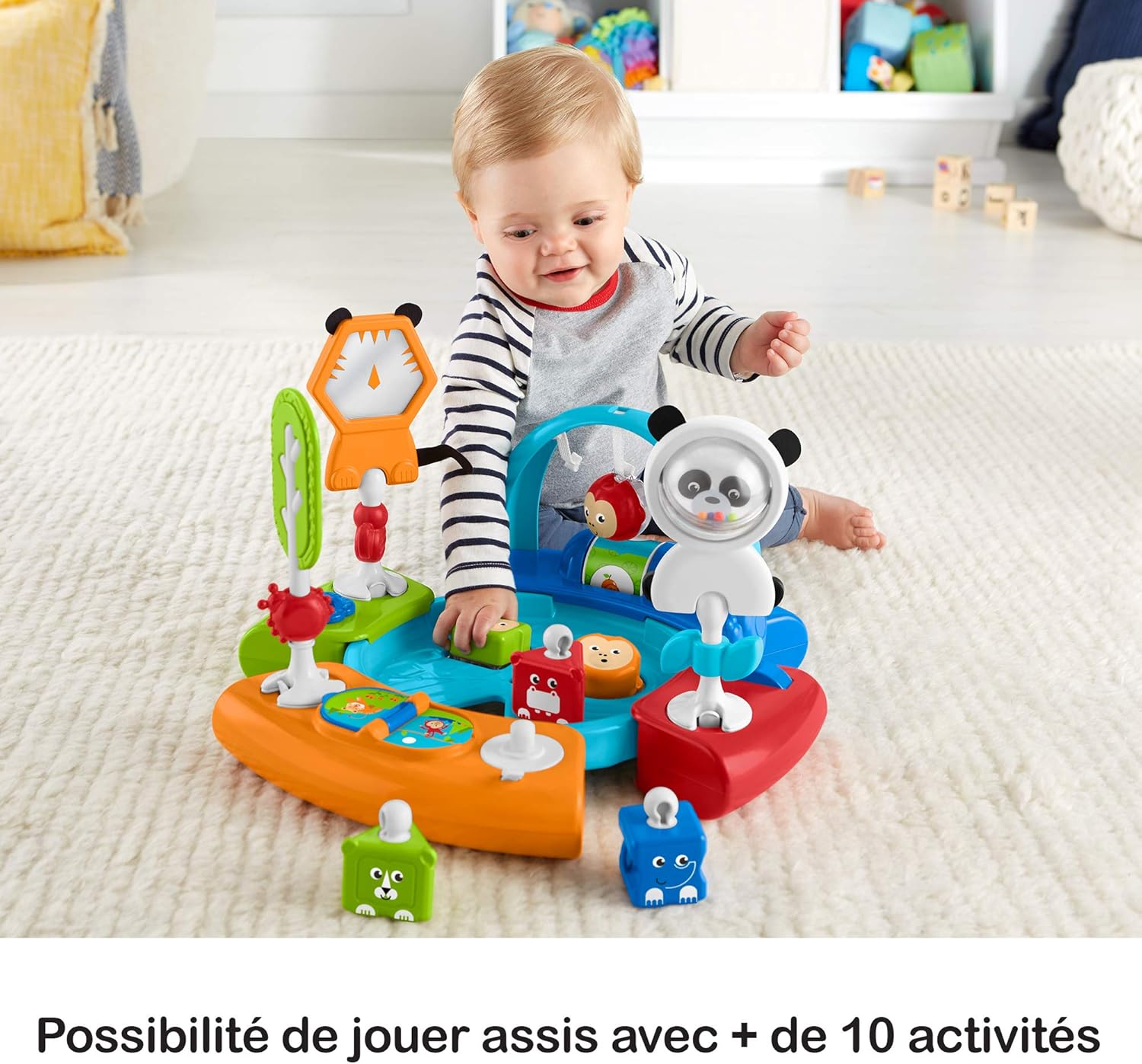 Fisher Price Mon Premier Siege D Activites Bebe 3 En 1 Transformable En Table De Jeux Avec Jouets De La Naissance Aux Premiers Pas Ggc60 Amazon Fr Bebes Puericulture