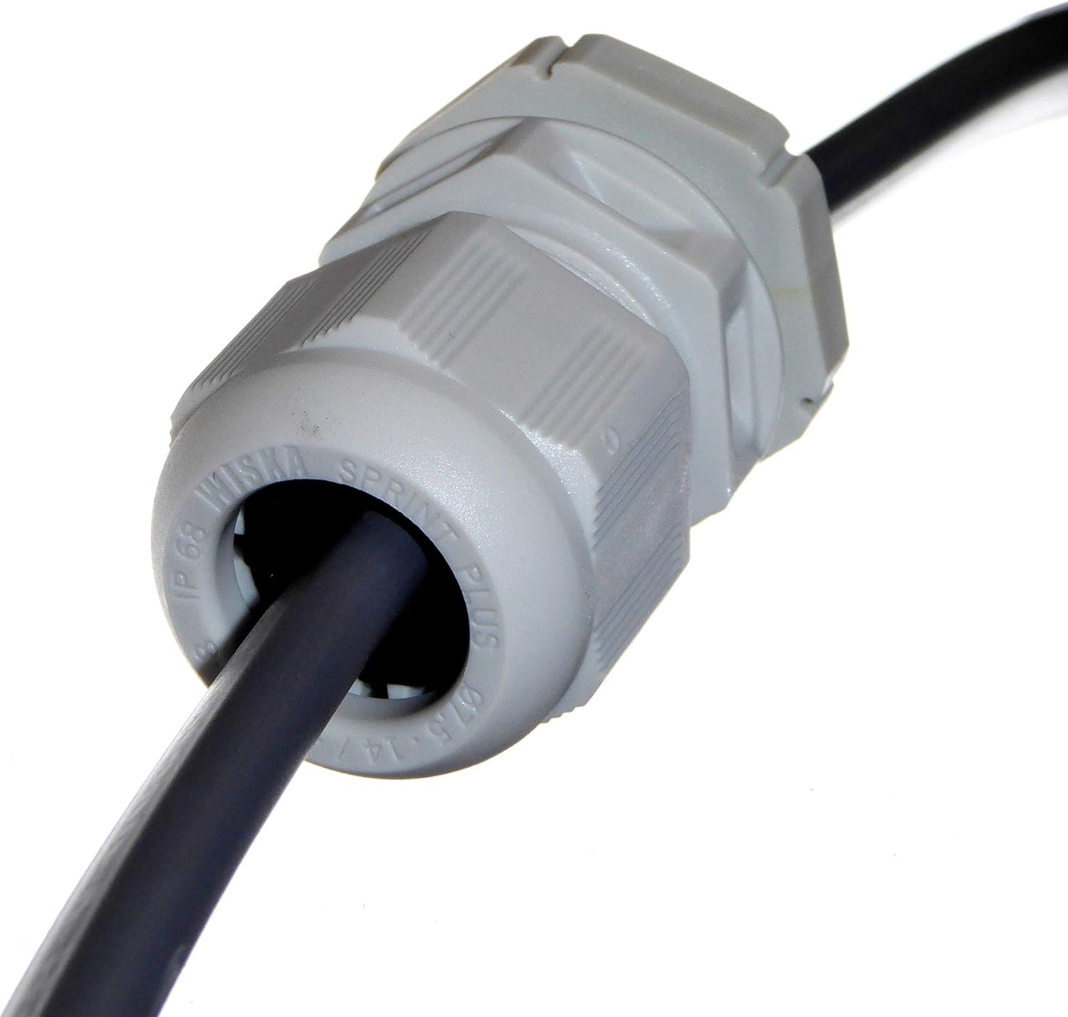 Wiska Waterproof 20mm Cable Gland for 2.5 - 4mm Flat Twin and Earth T&E Cables - TKE/P 20/FFD/2.5-4 10106238