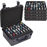 Mumlicha Sturdy Hard Shell Miniature Figure Storage Case with 4 Foam Layer, 116 Slot Miniatures Transport Case Compatible with Warhammer 40k and DND Minis, RPG Miniature Carrying Case