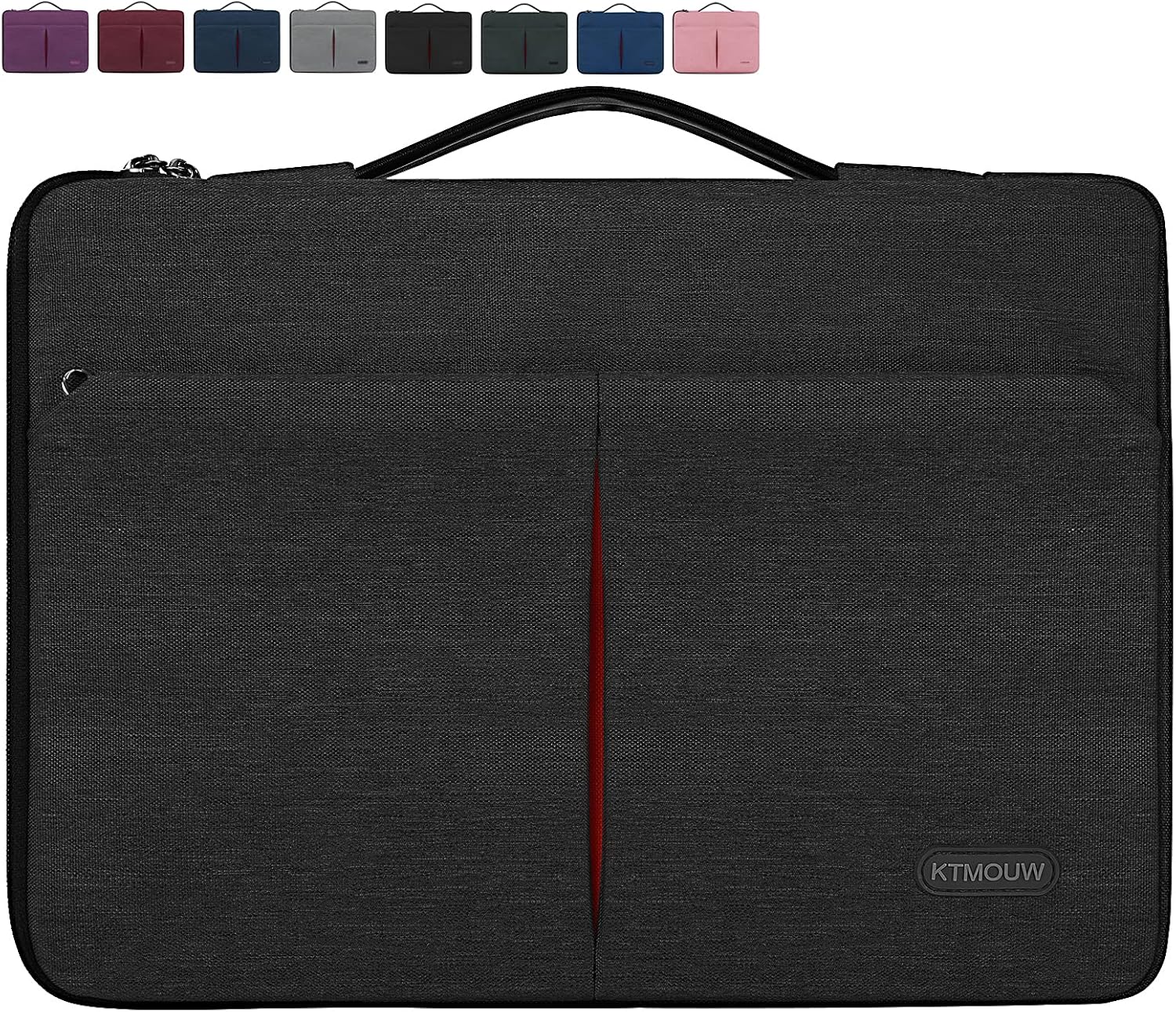 Laptop Sleeve Case 13-14 Inch Waterproof Portable Handle Laptop Case 360 Protective Laptop Work Briefcase Bag Compatible with 13" MacBook Air/Pro, 13-14 inch Acer/ASUS/HP/Lenovo/Dell Notebook, Black