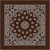 Hav-A-Hank Cocoa Paisley Bandanna, 22x22, Made in USA, Brown